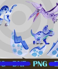 Design Bundles Baby Cute Dinosaurs Customizable PNG