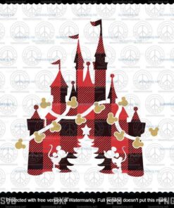 Disney Castle Christmas svg, Mickey Christmas Tree svg, Christmas svg, Customizable Layered Svg, Svg Eps Png Dxf