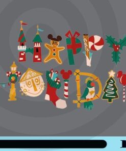 Disney Christmas, Disney Happy Holiday, Family Vacation, Mickey Minnie Mouse Land World Magic Kingdom Disneyland, Customizable Png