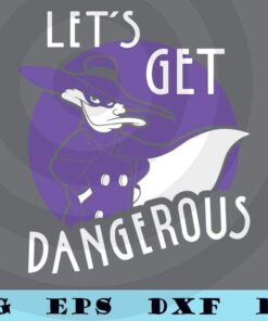 Disney Darkwing Duck Let's Get Dangerous cartoon Customizable Layered Svg, Svg Eps Png Dxf
