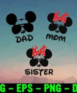 Disney family, Family vacation disney,Mickey mouse, Mickey Head, Minne Head, Mickey Lovers,Disney Lovers SVG PNG DXF, EPS, PDF