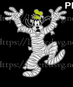 Disney Goofy in Mummy Costume Halloween, 2021 Halloween, Retro halloween Art, 2021 halloween gift, halloween theme Customizable PNG