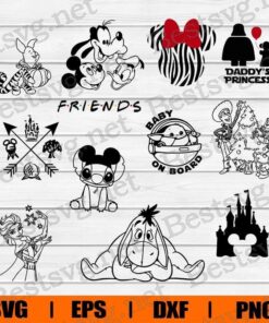Disney Lover, Disney Bundle, Star Wars , Silhouette , Minnie , Disney Castle , Mickey Lover , Disney Cartoon , Svg Eps Png Dxf
