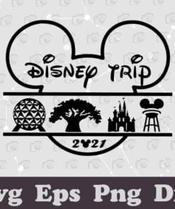 Disney Mickey Head Design, Disney Trip 2021, Disney Family, Disney Mickey, Disney Family 2021, Disney World, Disney Family Vacation, Layered SVG, DXF, PNG, EPS