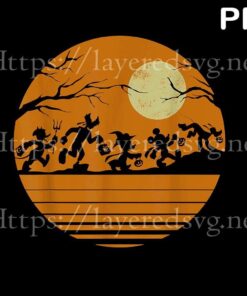 Disney Mickey Mouse and Friends Halloween, 2021 Halloween, Retro halloween Art, 2021 halloween gift, halloween theme Customizable PNG