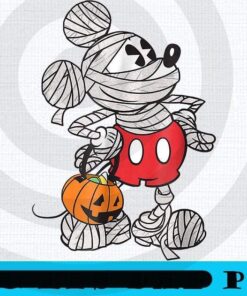 Disney Mickey Mouse Mummy Halloween, 2021 Halloween, retro vintage halloween art, 2021 halloween gift, halloween theme Customizable PNG