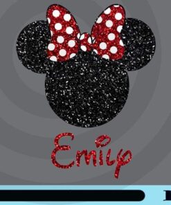 Disney Minnie, Minnie Custom Name, Disney World Vacation, Disney Land, Mouse polka dot Bow, Gift for Girl, Customizable Png