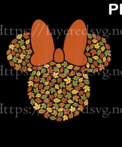 Disney Minnie Mouse Icon Autumn Fall Leaves, 2021 Halloween, Retro halloween Art, 2021 halloween gift, halloween theme Customizable PNG
