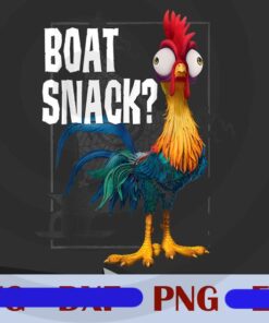 Disney Moana Hei Hei Boat Snack Graphic, Cute Rooster, Men's Moana, Customizable PNG
