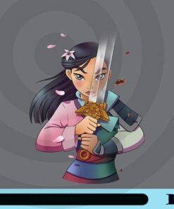 Disney Mulan Anime Half Girl Half Warrior, Cute Anime Girl, Anime Lovers, Mulan Cartoon, Sakura Girl, Customizable Png