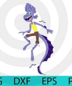 Disney Pixar Luca Alberto Portrait Cartoon lover, Disney Lover, Customizable Layered Svg, Svg Eps Png Dxf