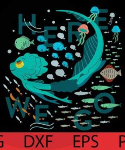 Disney Pixar Luca Here We Go cartoon Customizable Layered Svg, Svg Eps Png Dxf