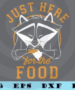 Disney Pocahontas Meeko Just Here For The Food Portrait Customizable Layered Svg, Svg Eps Png Dxf