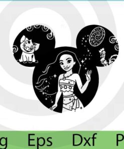 Disney Princess Mickey , Halloween art Customizable Layered Svg, Svg Eps Png Dxf