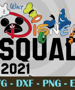 Disney Squad, Disney 2021 Trip, Disney Vacation Svg, Disney Family Svg, Disney Svg, Disney Matching Customizable Layered Svg, Svg Eps Png Dxf