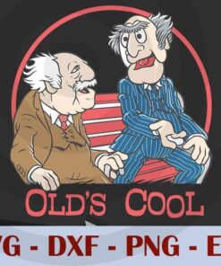 Disney The Muppets Statler And Waldorf Old's Cool , Customizable Layered Svg, Svg Eps Png Dxf
