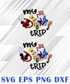 Disney Trip, First Disney Trip, Disney World, Disney Cute, Disney Trip, Summer Time, Disney Vaccation, Layered SVG, DXF, PNG, EPS