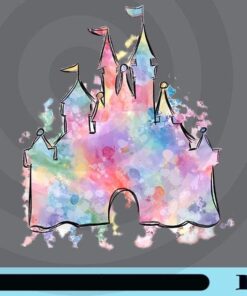 Disney Vacation Watercolor, Magical Castle, Animal Kingdom, Safari Minnie Mouse, Gift for Kids, Customizable Png