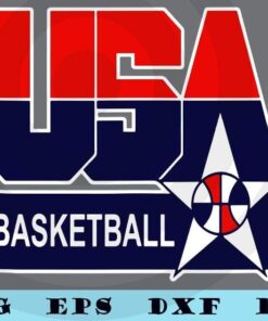 Distressed Retro 1990s USA United States Basketball Team sport men Customizable Layered Svg, Svg Eps Png Dxf