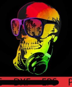 DJ SKULL, Halloween 2021, Halloween, Halloween Theme, Scary Halloween Art, Halloween Gift, Customizable PNG
