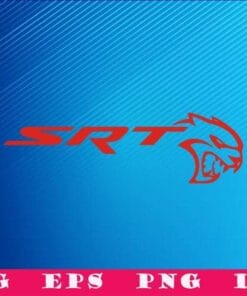 Dodge SRT Hellcat, Street & Racing Technology, SVG PNG DXF, EPS, PDF