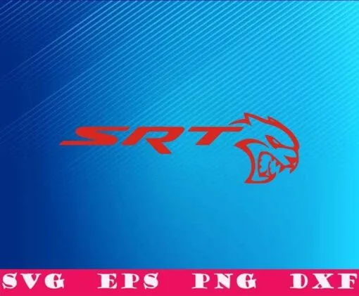 Dodge SRT Hellcat, Street & Racing Technology, SVG PNG DXF, EPS, PDF