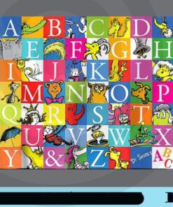 Dr. Seuss A to Z, children's A to Z alphabetical picture book, ordinary alphabet font , Dr. Seuss Lover, Gift For Kid Customizable Png