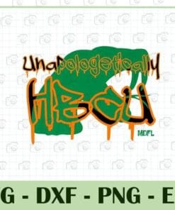 Dripping MDFL Designs, Unapologetically, Hbcu, Historically Black Colleges And Universities, Black History, Middle District of Florida, SVG PNG DXF, EPS, PDF