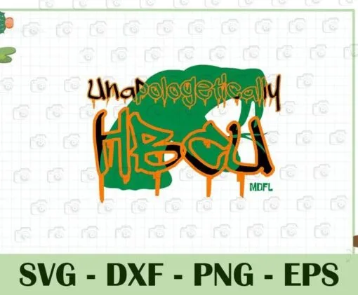 Dripping MDFL Designs, Unapologetically, Hbcu, Historically Black Colleges And Universities, Black History, Middle District of Florida, SVG PNG DXF, EPS, PDF