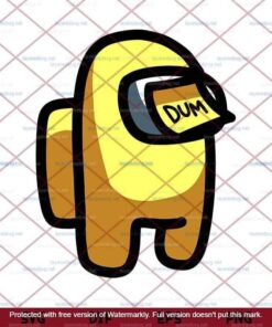 Dum Among Us Svg, Funny Game Svg, Imposter Svg, Customizable Layered Svg, Svg Eps Png Dxf
