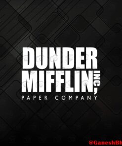 Dunder Mifflin Paper Company, Inc American Office TV Show, fictional paper sales company, American television series The Office Layered Svg, Svg Eps Png Dxf