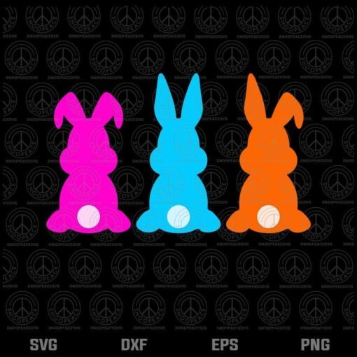 Easter Bunny SVG, Easter Rabbit Svg, Easter Day, Happy Easter Day, Layered Svg, Png, Dxf, Eps