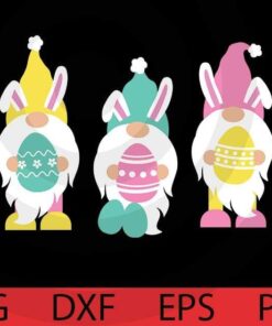 Easter egg, Cute sweet awesome Funny Gnomes Customizable Layered Svg, Svg Eps Png Dxf