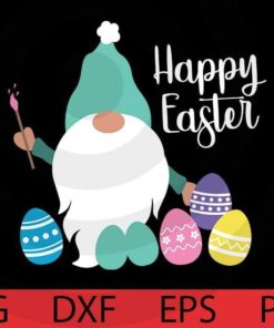 Easter egg, Easter Gnomes Bundle Happy Easter Day Customizable Layered Svg, Svg Eps Png Dxf