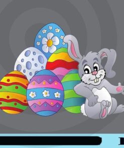 Easter Eggs ,Easter Day ,Cute Bunny ,Easter Kid, Easter Eggs, Bunny Lovers, Gift for Kids, Customizable Png