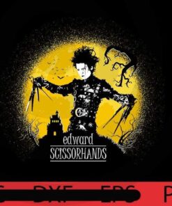 Edward Scissorhands, Halloween, Halloween 2021, 2021 Halloween, Halloween Theme, Halloween Gift, Scary Art, Funny Art, Cute Awesome Art, Customizable PNG