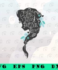 Elsa Graphic, Disney Frozen Elsa Head, Profile Love, Elsa Disney, Elsa Loves, Elsa Princess, True Love, American Flag Distressed, SVG PNG DXF, EPS, PDF