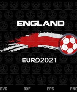 Euro 2021 England flags Football Soccer Fan Customizable Layered Svg, Svg Eps Png Dxf