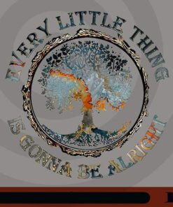 Every Little Thing Is Gonna Be Alright Png, Peace Png, Peace Lovers Png, Hippie Inspirational saying Customizable Png