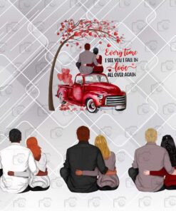 Every Time I See You I Fall In Love All Over Again, Couple Shirt, Great Gift For Valentine Png