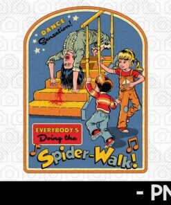 Everybodys Doing The Spider-Walk Retro Comedy Halloween Customizable PNG