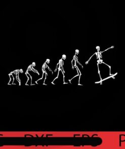 Evolution Skate Skeleton, Halloween art, Happy 2021 Halloween, Halloween Theme, funny Halloween Gift, Customizable PNG