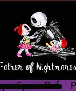 Father of Nightmares, 2021 Halloween Art, scary horror Halloween Theme, funny cute Saying, Customizable PNG