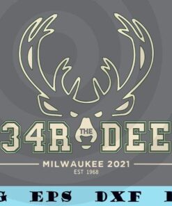 Fear Deer - Milwaukee Basketball Bucks Fans Finals & Hunting Customizable Layered Svg, Svg Eps Png Dxf
