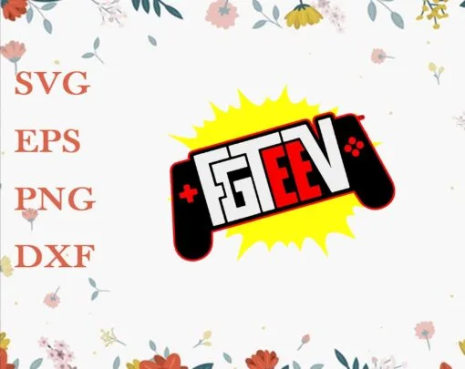 FGteeV Gaming, Family Gaming team, Gift for Gamers, The FGTeeV & FUNnel Vision Family, Vlogging Channel, Layered SVG, DXF, PNG, EPS