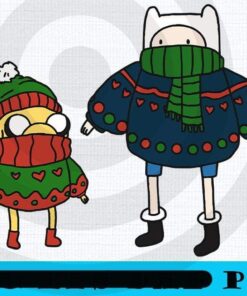 Finn and Jake Christmas , Happy Christmas X-mas, Christmas Day, Christmas Gift, Customizable PNG