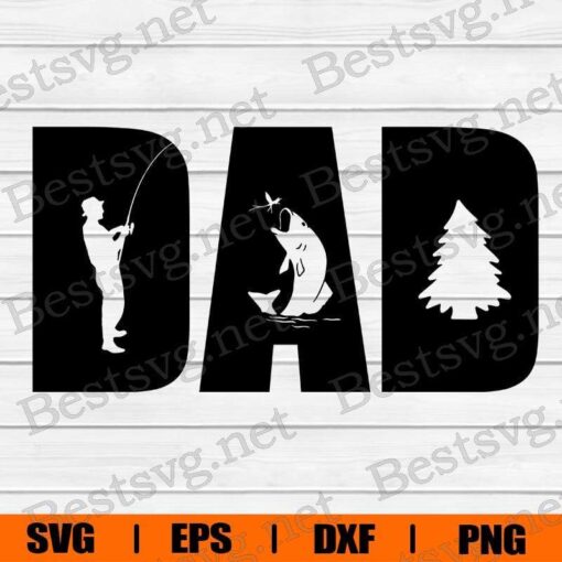 Fishing Dad SVG, Dad SVG ,Fathers Day SVG ,Fishing Svg, Fisherman Svg, Fishing Hook Svg, Svg Eps Png Dxf