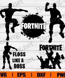 Floss Like A Boss Svg, Floss Dance, Fortnite Bundle Game, Fortnite Svg, Game SVG, Layered SVG, DXF, PNG, EPS