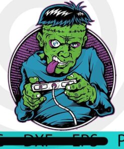 Franken Gamer, Halloween 2021 art, Halloween, Halloween Theme, Scary Halloween Gift, Customizable PNG