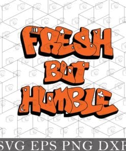 Fresh But Humble, Air Jordan Retro 13 Starfish, Humble Sneaker, Retro 13 Starfish, Orange Retro 13 Layered Svg, Svg Eps Png Dxf